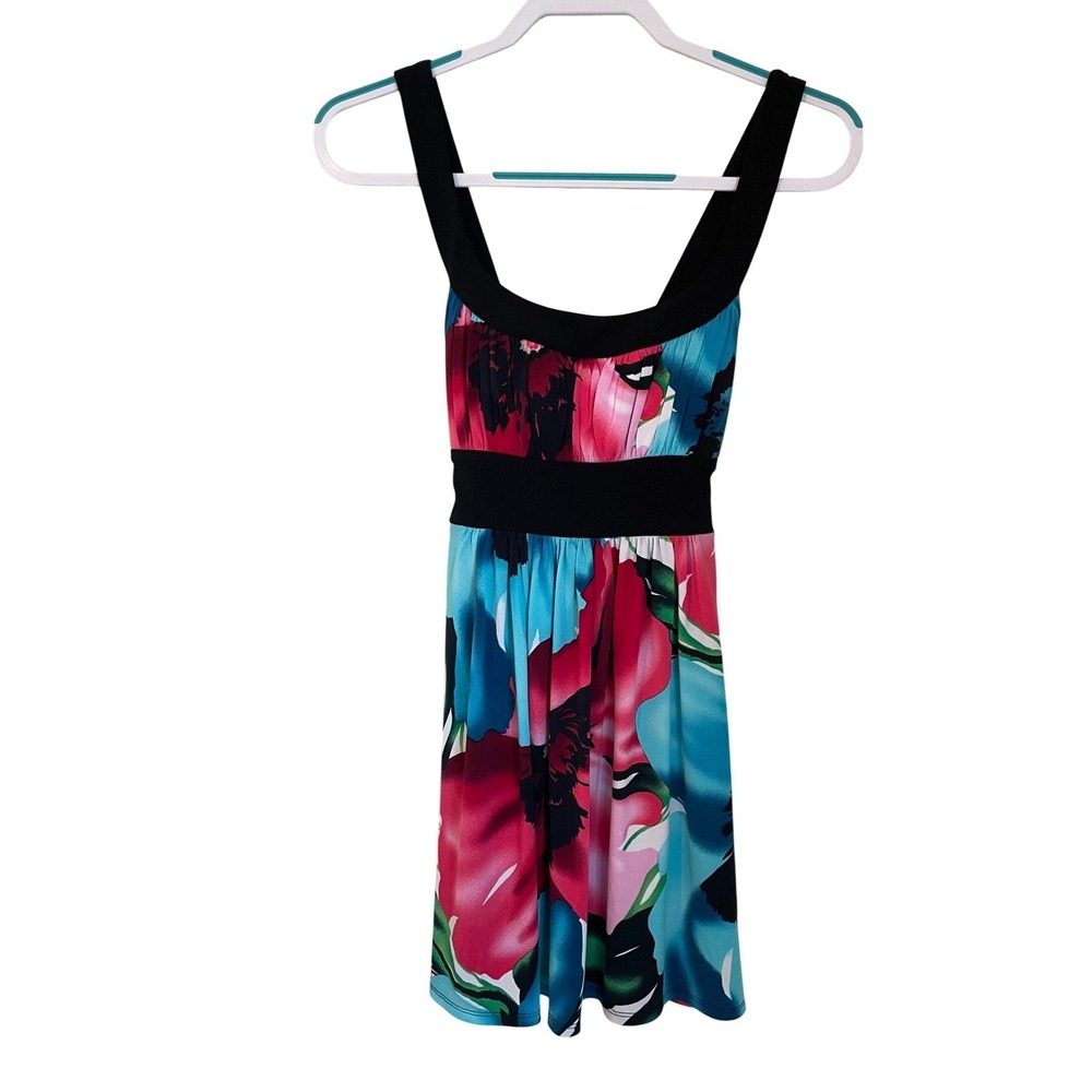 Vintage Y2K Floral Tie Back Empire Babydoll Dress Size S Love Tease